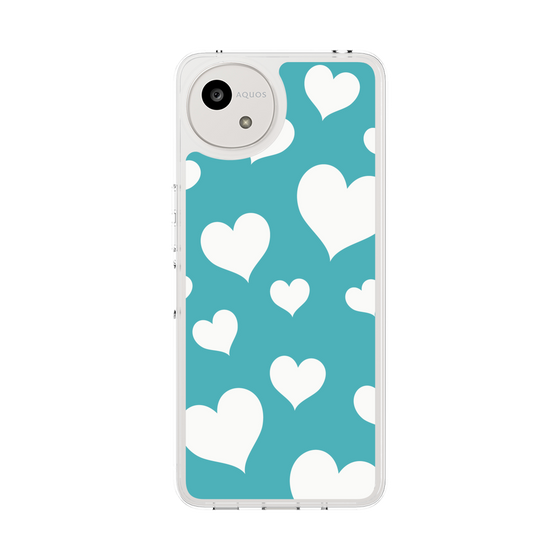 Slim Protection Case［ Dot Hearts - Blue ］