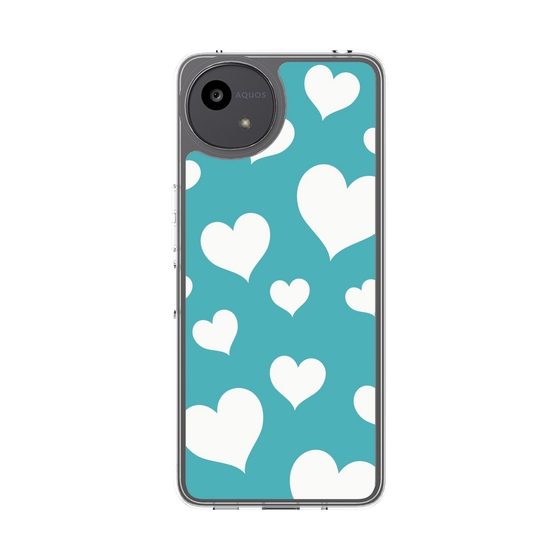 Slim Protection Case［ Dot Hearts - Blue ］