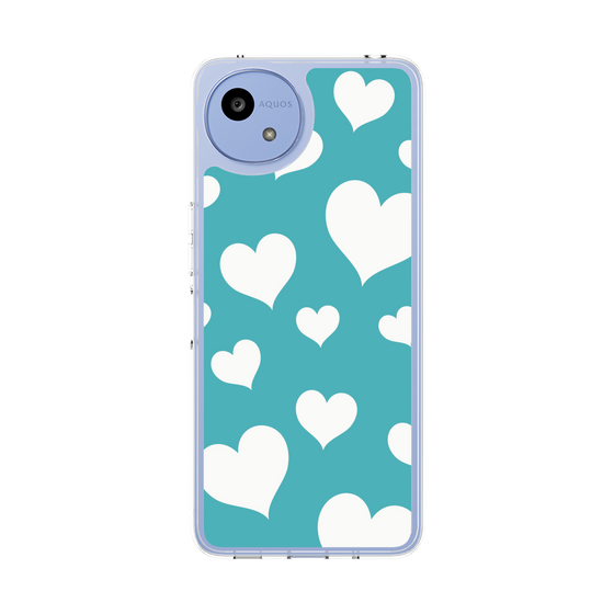 Slim Protection Case［ Dot Hearts - Blue ］