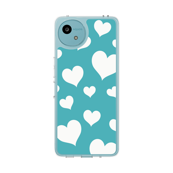 Slim Protection Case［ Dot Hearts - Blue ］