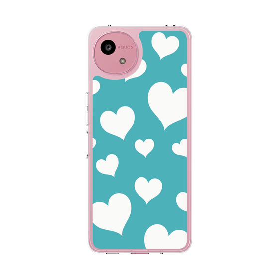 Slim Protection Case［ Dot Hearts - Blue ］