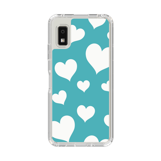 Slim Protection Case［ Dot Hearts - Blue ］