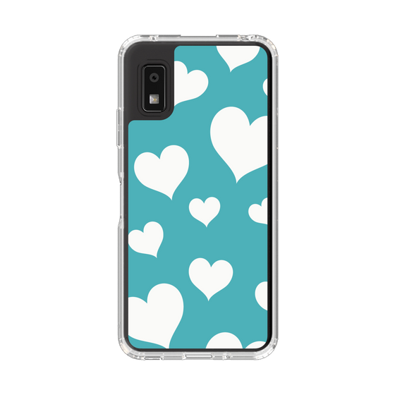 Slim Protection Case［ Dot Hearts - Blue ］