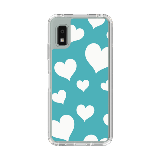 Slim Protection Case［ Dot Hearts - Blue ］