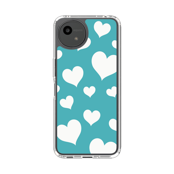 Slim Protection Case［ Dot Hearts - Blue ］