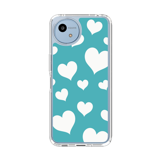 Slim Protection Case［ Dot Hearts - Blue ］