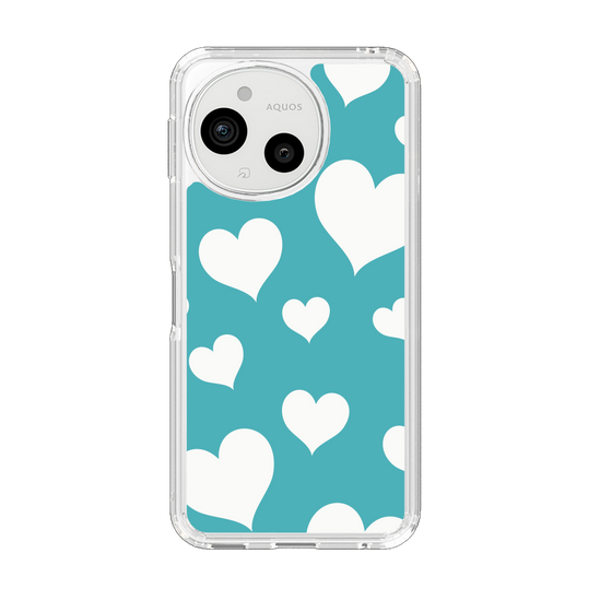 Slim Protection Case［ Dot Hearts - Blue ］