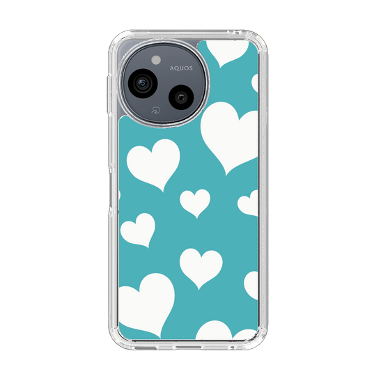 Slim Protection Case［ Dot Hearts - Blue ］