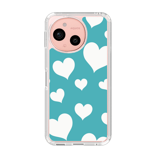 Slim Protection Case［ Dot Hearts - Blue ］