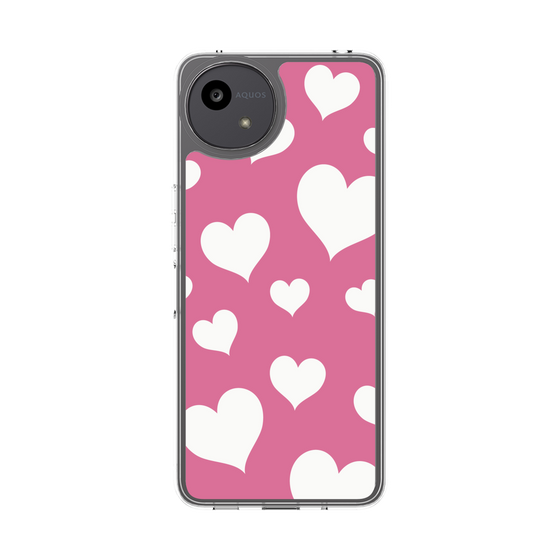 Slim Protection Case［ Dot Hearts - Pink ］