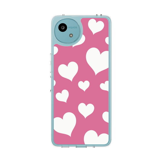 Slim Protection Case［ Dot Hearts - Pink ］
