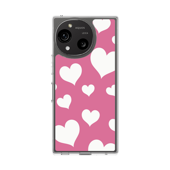 Slim Protection Case［ Dot Hearts - Pink ］