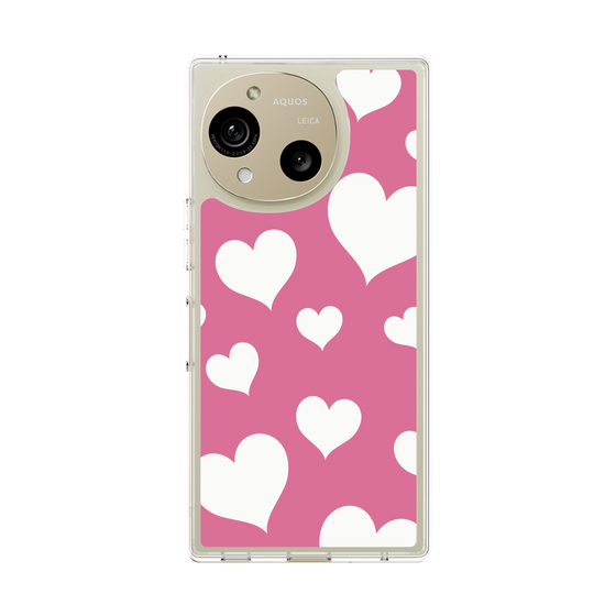 Slim Protection Case［ Dot Hearts - Pink ］