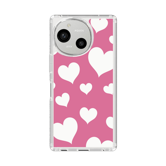 Slim Protection Case［ Dot Hearts - Pink ］