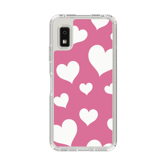 Slim Protection Case［ Dot Hearts - Pink ］