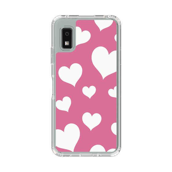 Slim Protection Case［ Dot Hearts - Pink ］