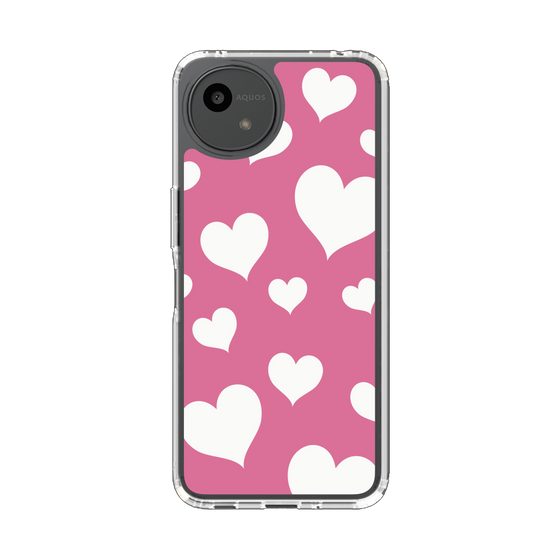 Slim Protection Case［ Dot Hearts - Pink ］