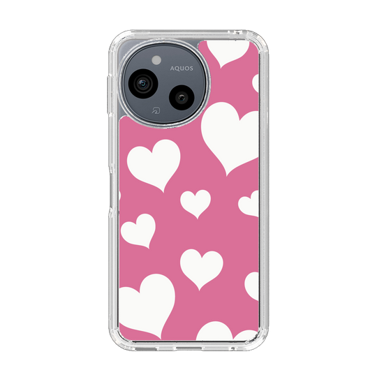 Slim Protection Case［ Dot Hearts - Pink ］
