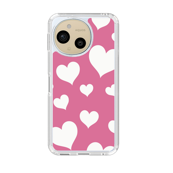 Slim Protection Case［ Dot Hearts - Pink ］