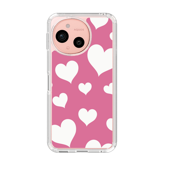 Slim Protection Case［ Dot Hearts - Pink ］