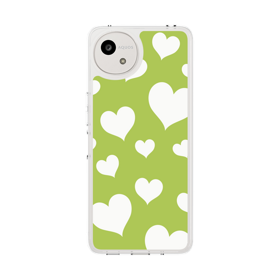 Slim Protection Case［ Dot Hearts - Green ］
