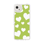 Slim Protection Case［ Dot Hearts - Green ］
