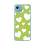 Slim Protection Case［ Dot Hearts - Green ］