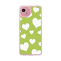 Slim Protection Case［ Dot Hearts - Green ］