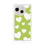Slim Protection Case［ Dot Hearts - Green ］