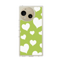 Slim Protection Case［ Dot Hearts - Green ］