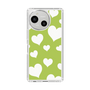 Slim Protection Case［ Dot Hearts - Green ］