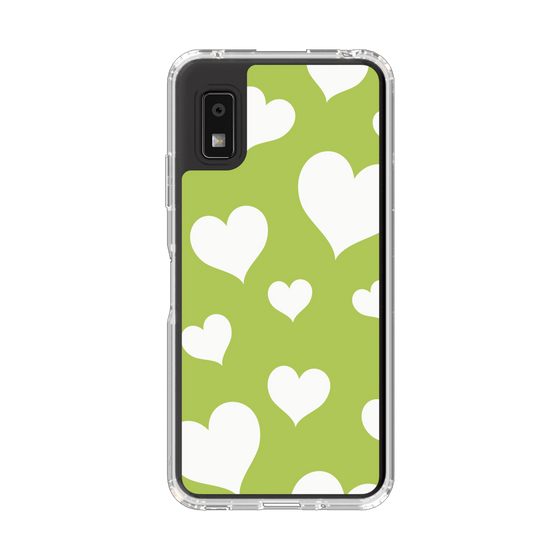 Slim Protection Case［ Dot Hearts - Green ］