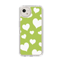 Slim Protection Case［ Dot Hearts - Green ］
