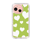 Slim Protection Case［ Dot Hearts - Green ］