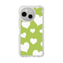 Slim Protection Case［ Dot Hearts - Green ］
