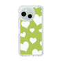Slim Protection Case［ Dot Hearts - Green ］