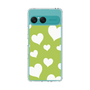 Slim Protection Case［ Dot Hearts - Green ］