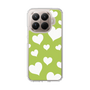 Slim Protection Case［ Dot Hearts - Green ］