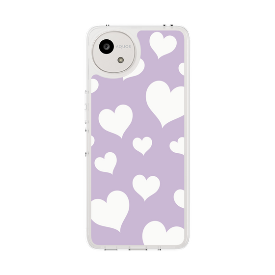Slim Protection Case［ Dot Hearts - Purple ］