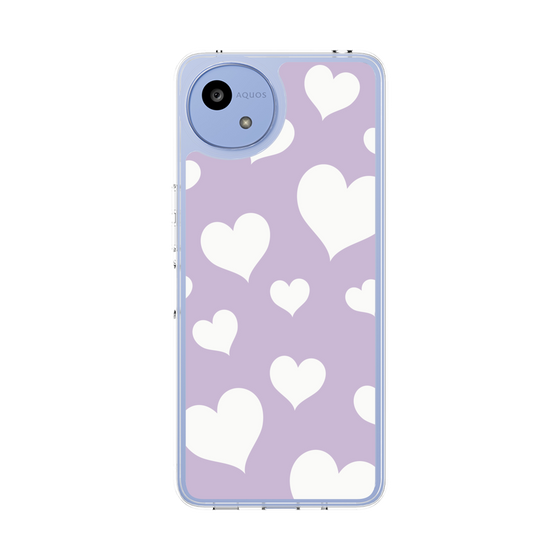Slim Protection Case［ Dot Hearts - Purple ］