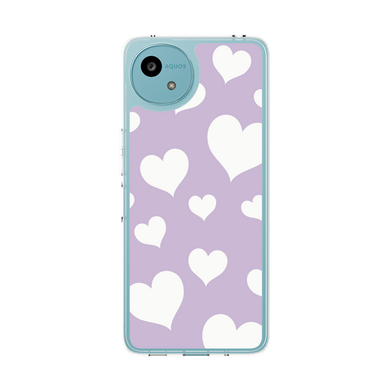 Slim Protection Case［ Dot Hearts - Purple ］