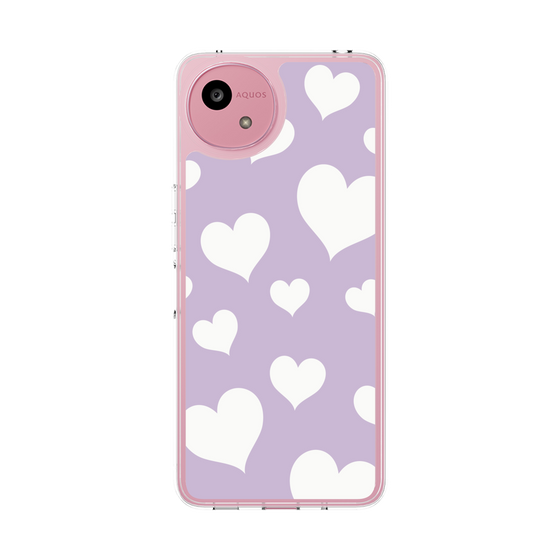 Slim Protection Case［ Dot Hearts - Purple ］