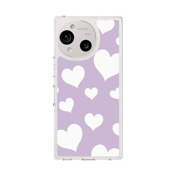 Slim Protection Case［ Dot Hearts - Purple ］