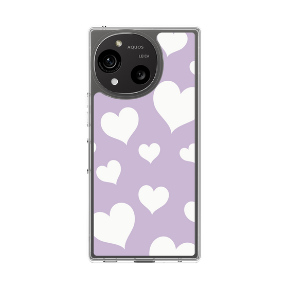 Slim Protection Case［ Dot Hearts - Purple ］