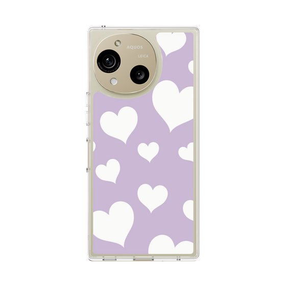 Slim Protection Case［ Dot Hearts - Purple ］