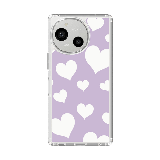 Slim Protection Case［ Dot Hearts - Purple ］