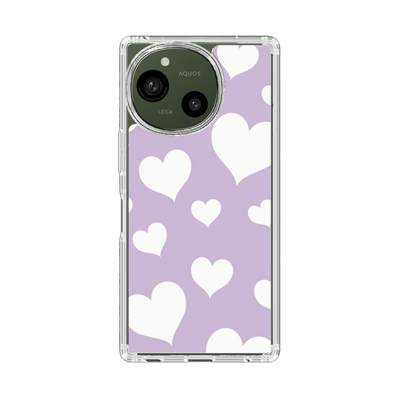 Slim Protection Case［ Dot Hearts - Purple ］
