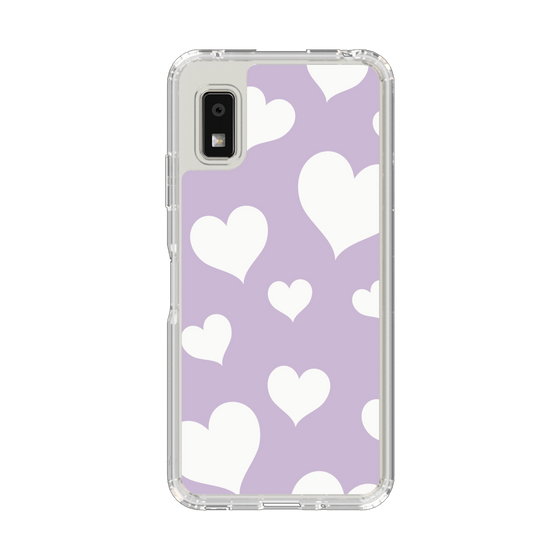 Slim Protection Case［ Dot Hearts - Purple ］