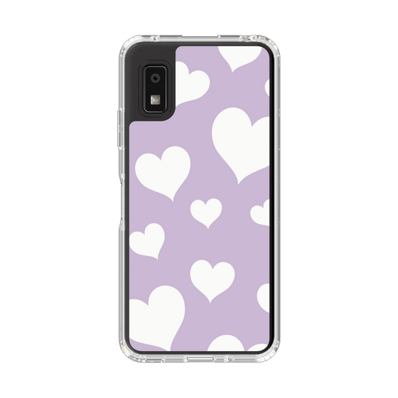 Slim Protection Case［ Dot Hearts - Purple ］