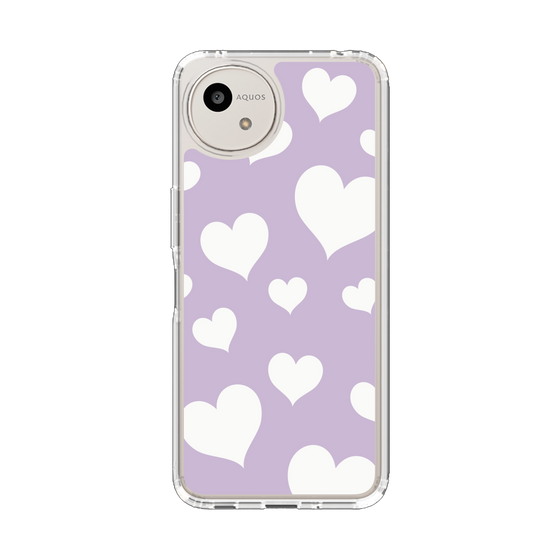 Slim Protection Case［ Dot Hearts - Purple ］
